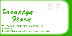 dorottya flora business card